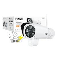 INSTAR IN-9408 2K + PoE bewakingscamera wit - LAN/PoE met kunstmatige intelligentie - weerbestendige buitencamera - IEEE 802.3af Power Over Ethernet - HomeKit - PIR - groothoek - RTSP