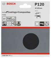 Bosch Accessories 2608606757 Schuurpapier voor schuurschijf Ongeperforeerd Korrelgrootte (num) 120 (Ø) 125 mm 10 stuk(s) - thumbnail