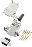 Encitech DTZF09-DBCP-K 6355-0048-01 D-SUB Stiftleisten-Set 180° Polzahl: 9 Crimpen 1 pc(s)