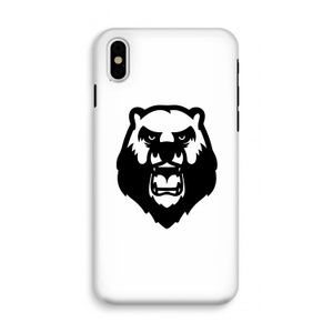 Angry Bear (white): iPhone XS Tough Case