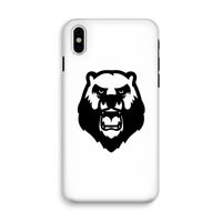 Angry Bear (white): iPhone XS Tough Case - thumbnail