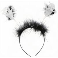 Arti Casa Diadeem Halloween Spook Kunststof Zwart/wit