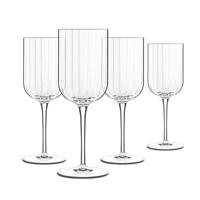 Luigi Bormioli - Bach - Rode Wijnglazen Set van 4 - SON.hyx Crystal - Zeer breukbestendig - Vaatwasmachinebestendig - Made in Italy