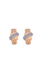 FOPE boucles d'oreilles en or rose 18ct serties de diamants