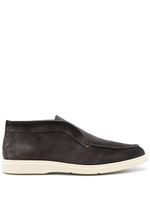 Santoni slip-on suede boots - Gris