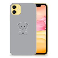 Apple iPhone 11 Telefoonhoesje met Naam Grijs Baby Olifant