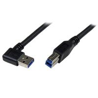 .com SuperSpeed USB 3.0-kabel - rechtshoekig A naar B - MM - USB-kabel - USB Type B (M) naar USB type A (M) - USB 3.0 - 1 m