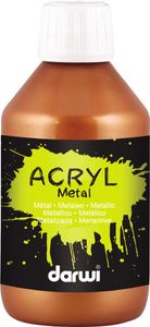 Darwi acrylverf Metal effect, flacon van 250 ml, brons