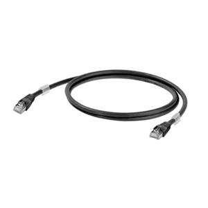 Weidmüller 1251610005 RJ45 Netwerkkabel, patchkabel CAT 6A S/FTP 0.50 m Zwart UL gecertificeerd 1 stuk(s)