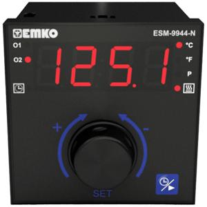 Emko ESM-9944-N 2-punt, P, PI, PD, PID Temperatuurregelaar Pt100 -200 tot +1700 °C Relais 5 A (l x b x h) 100 x 96 x 96 mm