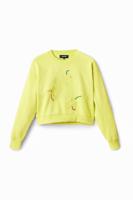 Loose fit sweatshirt tijger - GREEN - L