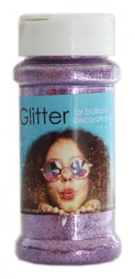 Globos glitter 100 gram kunststof lila