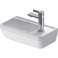 Duravit D-Neo Fonteinbak met wondergliss 40x22x14cm 1 kraangat rechthoek Keramiek Wit 07394000411