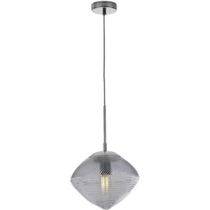 ECO-Light GREENWICH I-GREENWICH-E-S1 BLU Hanglamp E27 60 W Zeeblauw, Chroom