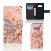 Samsung Galaxy S10e Bookcase Marmer Oranje - thumbnail