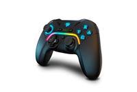 KROM Gamepad Kayros NXKROMKAYROS- bekabeld en draadloos, ontwikkeld voor wedstrijden, configureerbare toetsen en macros, pc, switch, Android, RGB-LED, smartphone-ondersteuning, zwart