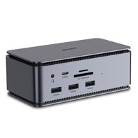 LINDY DST-Pro USB4 USB-C dockingstation Geschikt voor merk (dockingstation): Universeel Geïntegreerde kaartlezer, USB-C Power Delivery