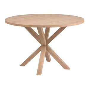 "Kave Home Full Argo Eettafel - Ø 120 cm - Wit "