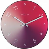 NeXtime 8194RO wandklok Kwartswandklok Cirkel Rood