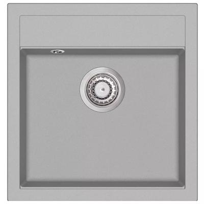 vidaXL Gootsteen enkele bak graniet grijs vidaXL Gootsteen enkele bak graniet grijs