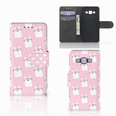 Samsung Galaxy A3 2015 Telefoonhoesje met Pasjes Sleeping Cats Samsung Galaxy A3 2015 Telefoonhoesje met Pasjes Sleeping Cats