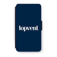 Topvent Navy: iPhone XS Flip Hoesje - thumbnail