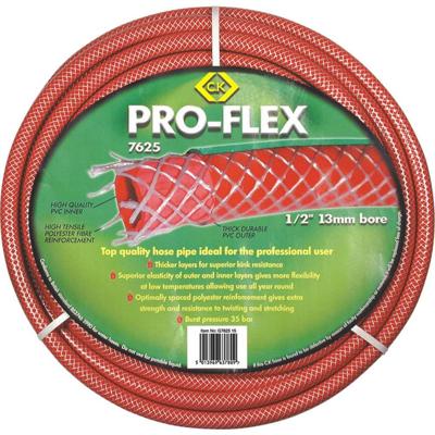 C.K Pro-Flex G762575 Tuinslang Rood 13 mm 75 m 1/2 inch 1 stuk(s) C.K Pro-Flex G762575 Tuinslang Rood 13 mm 75 m 1/2 inch 1 stuk(s)