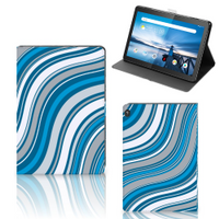 Lenovo Tablet M10 Tablet Hoes Waves Blue - thumbnail