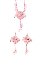 Amir Slama pendentif serti de perles - Rose