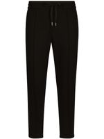 Dolce & Gabbana pantalon fuselé à plis marqués - Noir