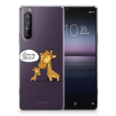 Sony Xperia 1 II Telefoonhoesje met Naam Giraffe Sony Xperia 1 II Telefoonhoesje met Naam Giraffe