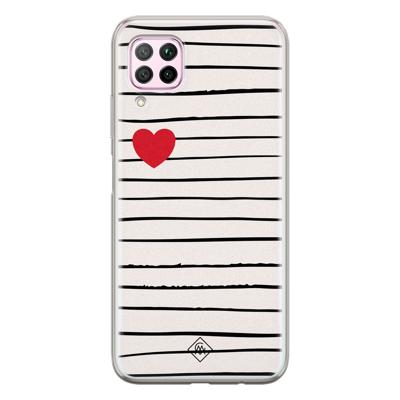 Huawei P40 Lite siliconen hoesje - Heart queen Huawei P40 Lite siliconen hoesje - Heart queen