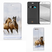 Huawei P10 Plus Hoesje maken Paarden - thumbnail