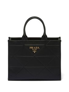 Prada sac à main médium en cuir - Noir