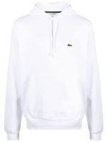 Lacoste hoodie à patch logo - Blanc