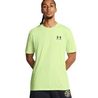 Under Armour Sportstyle Left Chest Logo T-Shirt Lichtgroen Zwart - thumbnail