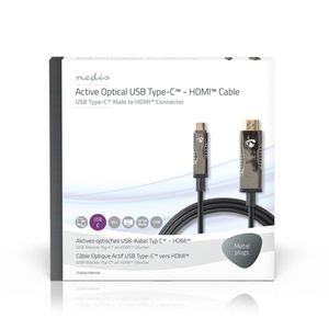 USB Type-C naar HDMI-Kabel | AOC | Type-C Male - HDMI-Connector | 10,0 m | Zwart