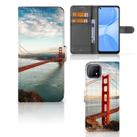 OPPO A73 5G Flip Cover Golden Gate Bridge