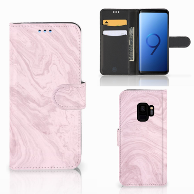 Samsung Galaxy S9 Bookcase Marble Pink - Origineel Cadeau Vriendin Samsung Galaxy S9 Bookcase Marble Pink - Origineel Cadeau Vriendin