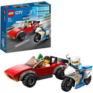 LEGO City - Achtervolging auto op politiemotor constructiespeelgoed 60392