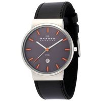 Horlogeband Skagen 351XLSLBMO Leder Zwart 20mm - thumbnail