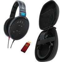 Sennheiser HD 600 versie 2019 met case en Audioquest Dragonfly Red