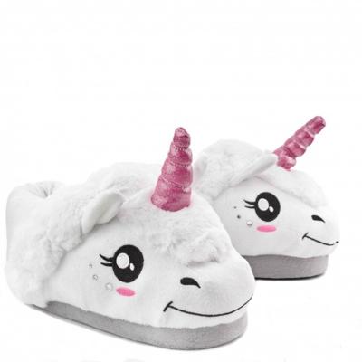 Dieren Eenhoorn Pantoffels/sloffen Voor Meisjes Wit Maat 34/36 Dieren Eenhoorn Pantoffels/sloffen Voor Meisjes Wit Maat 34/36