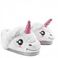 Dieren Eenhoorn Pantoffels/sloffen Voor Meisjes Wit Maat 34/36