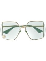 Gucci Eyewear lunettes de soleil à monture oversize - Vert - thumbnail