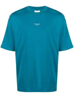 Drôle De Monsieur T-shirt met tekst - Blauw