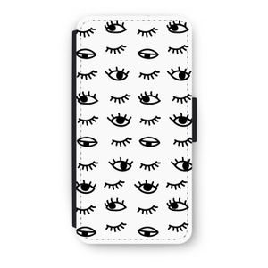 Eye pattern #2: iPhone 8 Plus Flip Hoesje