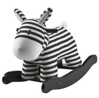 Kid's Concept hobbelzebra 64 cm zwart/wit