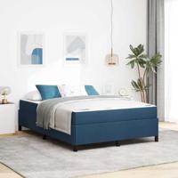 vidaXL Boxspring bed Lichtgrijs, Zwart 140 x 190 cm
