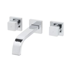 Mueller Cube inbouw-wastafelkraan 2-knops PVD-coating chroom